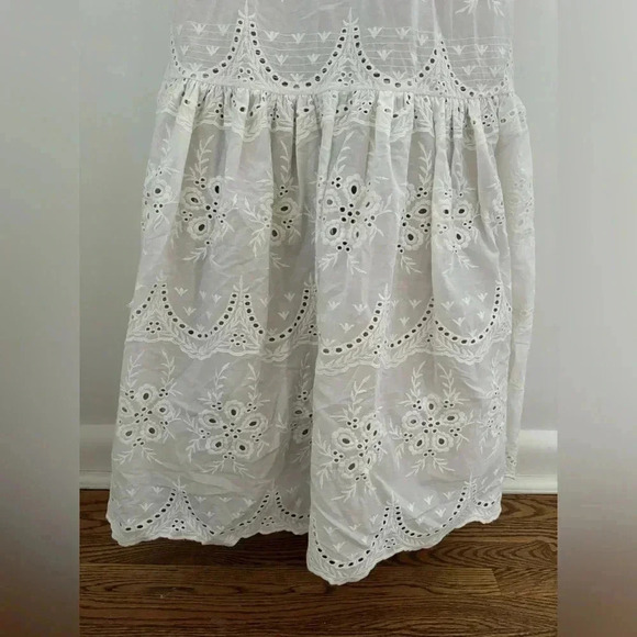 Revolve Tracey Reese Eyelet & Laced Back Halter Organic Dress NWT - Picture 4 of 13